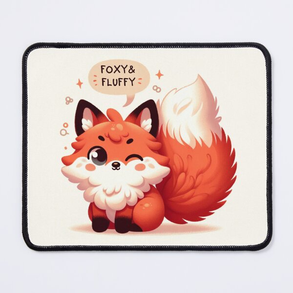 Item preview, Foxy & Fluffy -Winking Fluffball designed and sold by ZenEverAI.