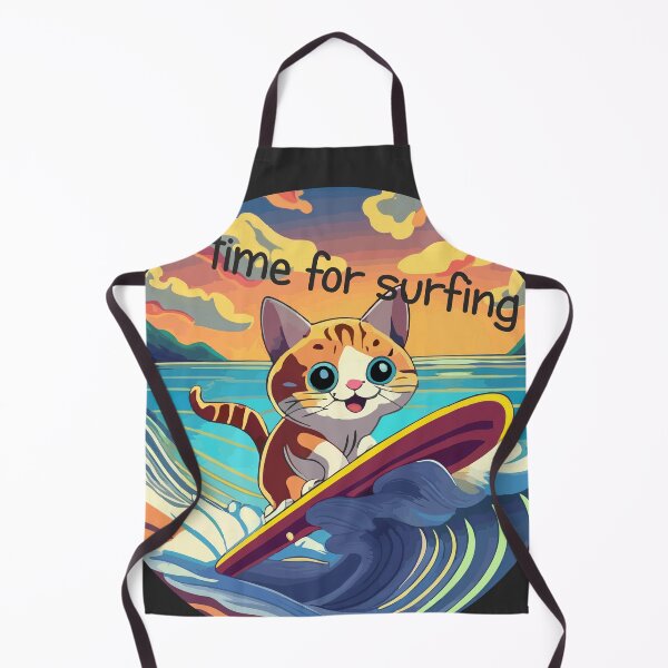Item preview, Surfing Cat "Time for Surfing" designed and sold by kreafox.