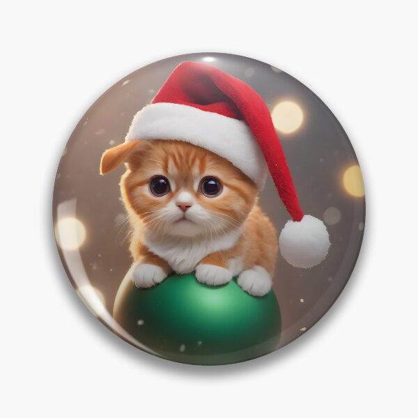 Item preview, Kitten with Bauble designed and sold by Geek-Girl-Art.