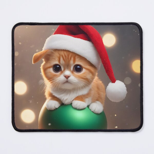 Item preview, Kitten with Bauble designed and sold by Geek-Girl-Art.
