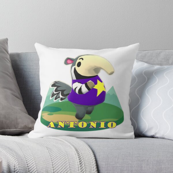 Animal Crossing Pocket Camp Antonio Announce Throw Pillow