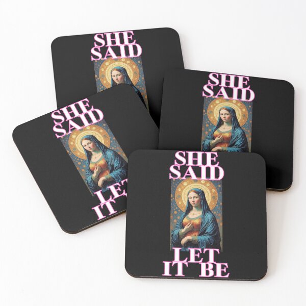 Item preview, She said  let it be Amen St Mary in van Gogh style funny christian cute gifts  designed and sold by thankful-loco.