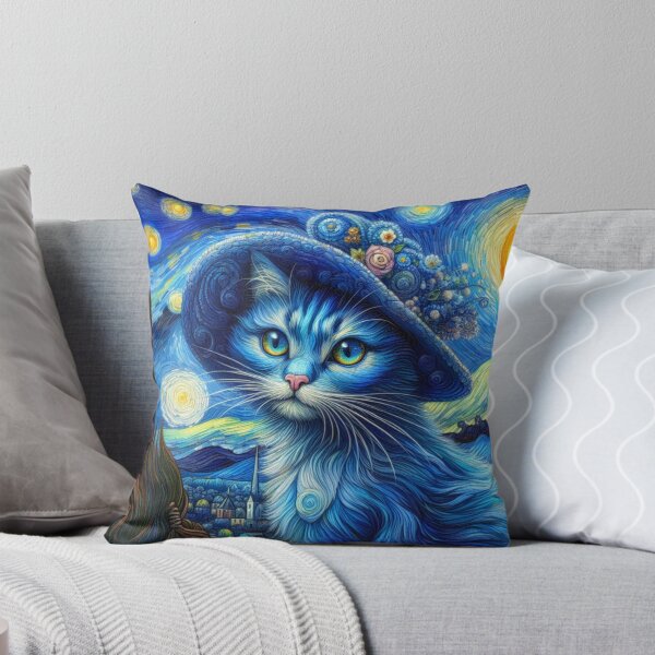 Item preview, Starry Night Cat designed and sold by JinxMallory.