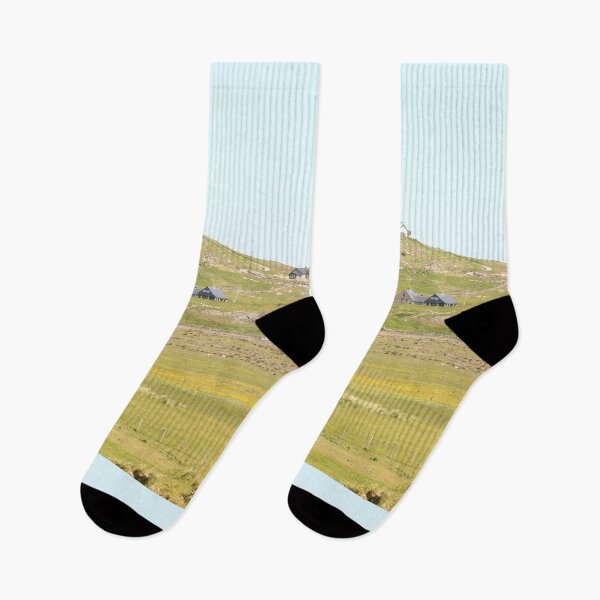 Aperçu de l'œuvre Rosann Beach Hillside Homes vert créée et vendue par eddiebarronshop.