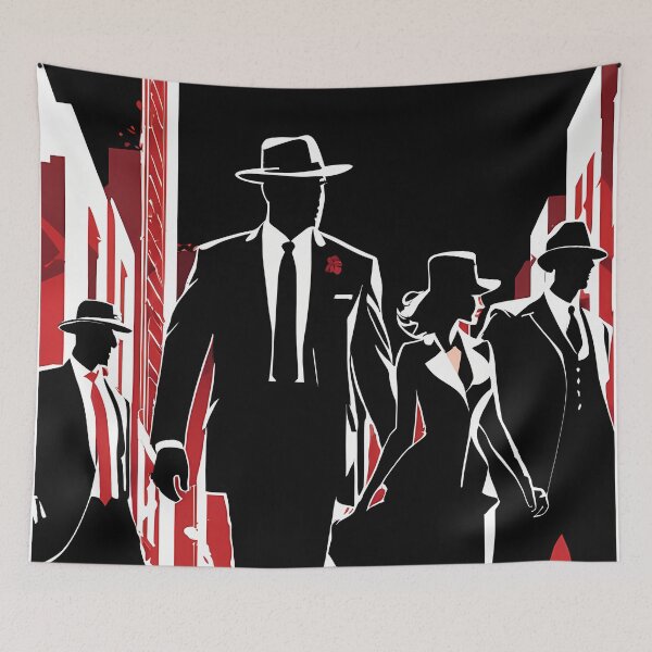 Item preview, Symphony of Silhouettes: The Digital Art that Narrates the Mafioso Past designed and sold by Artedig.