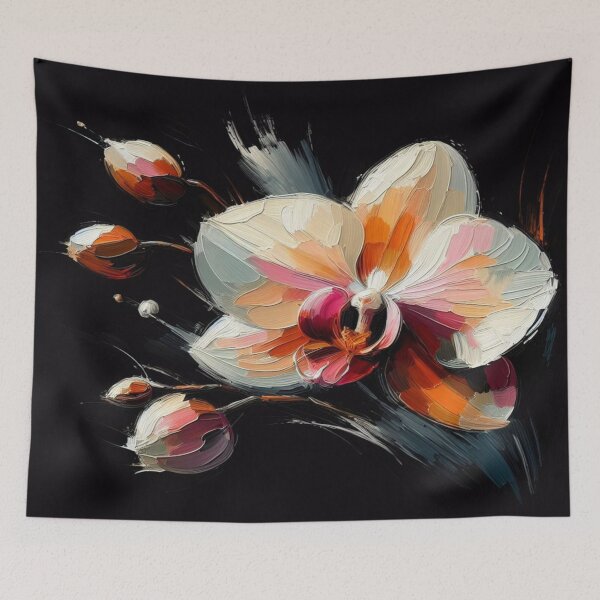 Item preview, Orchid Oil Painting: Natural Beauty Captured on Canvas designed and sold by CreateCrafts.
