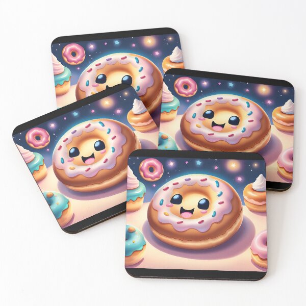 Item preview, Kawaii Cute Donuts Design  designed and sold by Giggle Crafts Co.