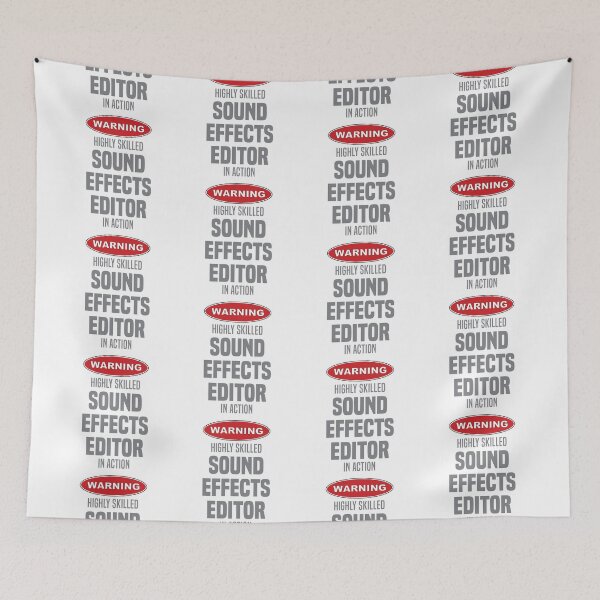 Item preview, Highly Skilled Sound Effects Editor in Action designed and sold by NermilioDesigns.