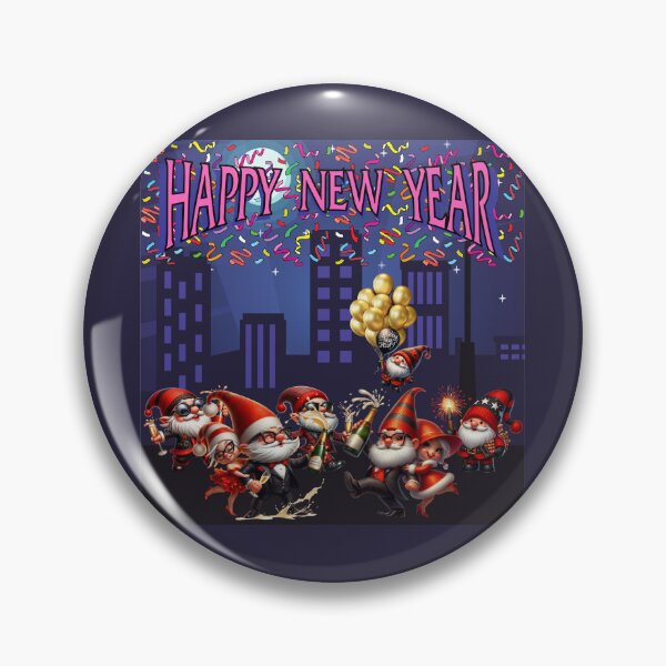 Item preview, Happy New Year, 2024, Goodbye 2023, Gnomes dance designed and sold by Cerulean-Shop.