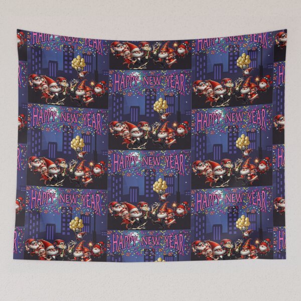 Item preview, Happy New Year, 2024, Goodbye 2023, Gnomes dance designed and sold by Cerulean-Shop.