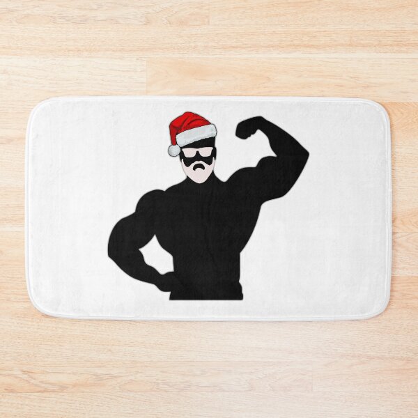 Item preview, Muscular Men wear Santa Hat as Santa Claus designed and sold by AkademiaNawyku.
