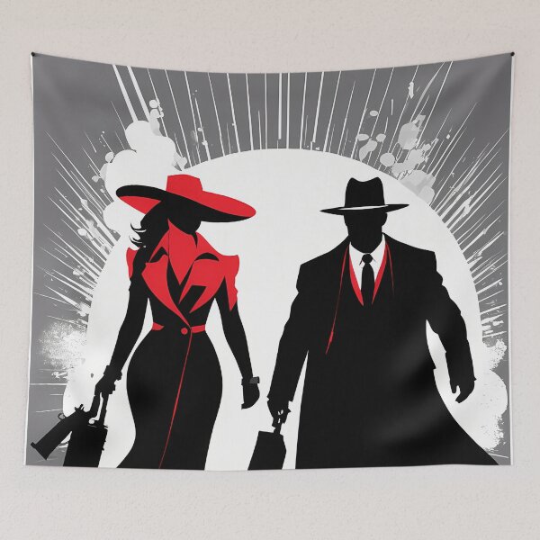 Item preview, Crime Silhouettes: Digital Art That Sparks the Imagination designed and sold by Artedig.