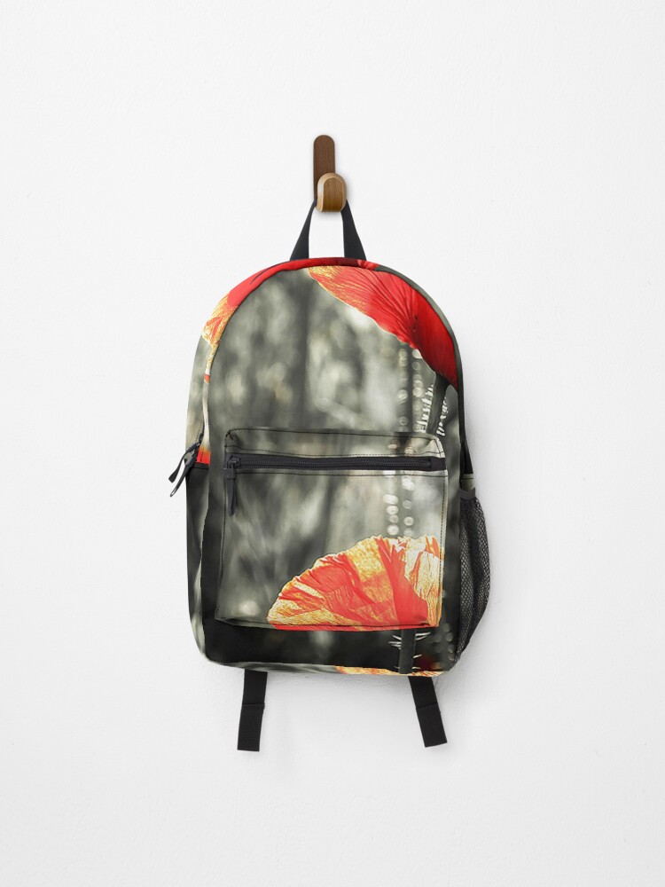 Thumbnail 1 of 3, Backpack, Red Poppy designed and sold by DW73.