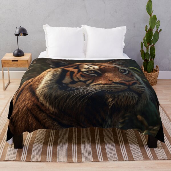 Item preview, Endangered Rare Wildlife Wall Art Sunda Tiger Animals Oil Painting A882 designed and sold by MPCFICTION.