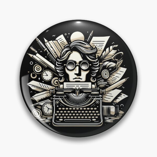 Item preview, "Writing Elegance" on Vintage Retro Style designed and sold by MusesWhispers.