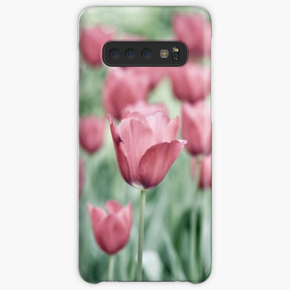 Pink Tulip Field Case & Skin for Samsung Galaxy