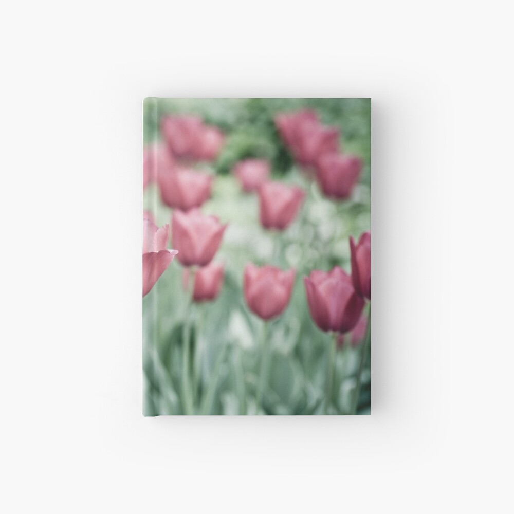 Pink Tulip Field Hardcover Journal