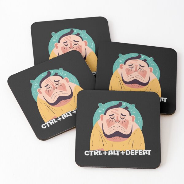 Item preview, Fat and Sad, Ctrl + Alt + Defeat designed and sold by kreafox.