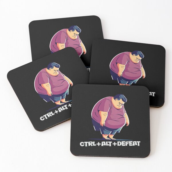 Item preview, Fat and Sad, Ctrl + Alt + Defeat designed and sold by kreafox.