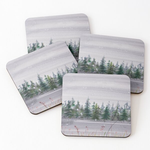 Item preview, fir forest in winter time designed and sold by Marco Varrone.