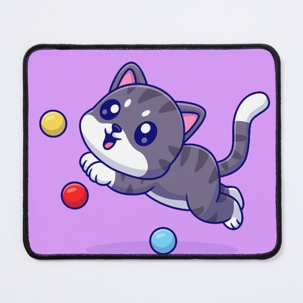 Item preview, Playful Purr: Cute Cat Playing with Ball Cartoon Vector Icon Illustration designed and sold by hjian8219.
