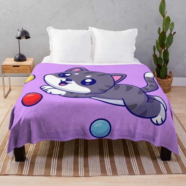 Item preview, Playful Purr: Cute Cat Playing with Ball Cartoon Vector Icon Illustration designed and sold by hjian8219.