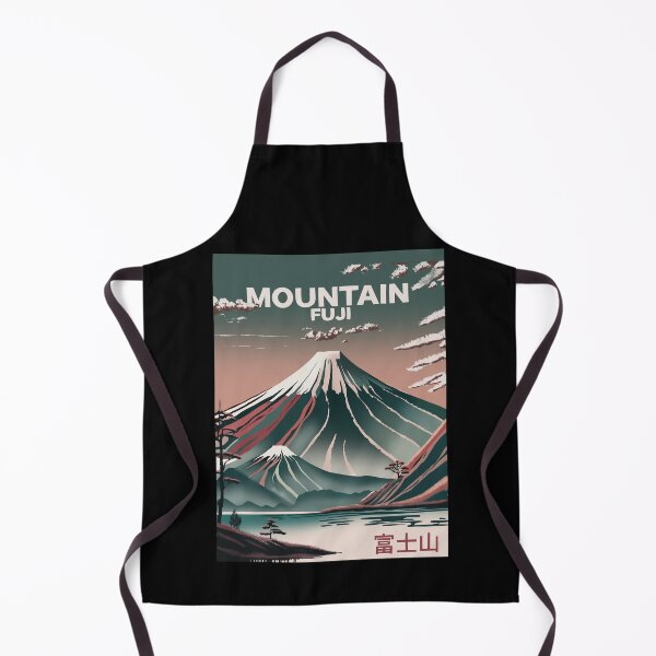 Item preview, Wonderful Mountain Fuji illustration, vintage travel poster designed and sold by drawlinershop.