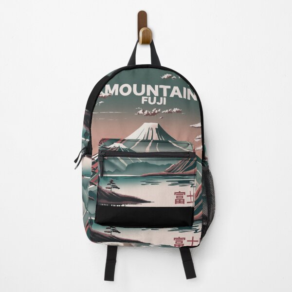 Item preview, Wonderful Mountain Fuji illustration, vintage travel poster designed and sold by drawlinershop.