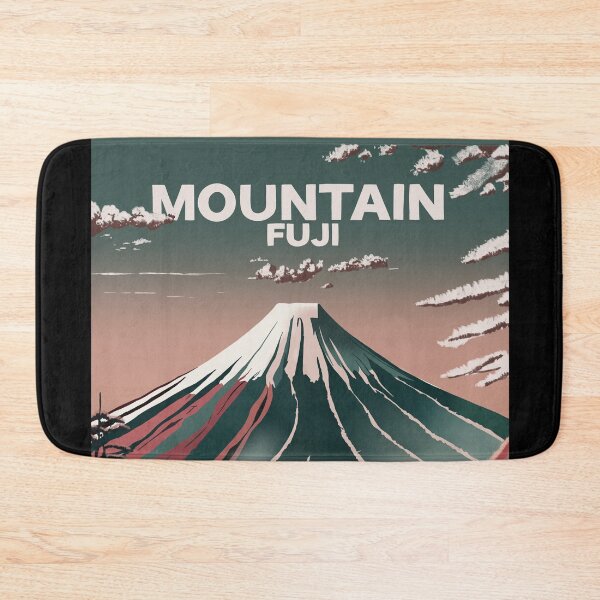 Item preview, Wonderful Mountain Fuji illustration, vintage travel poster designed and sold by drawlinershop.