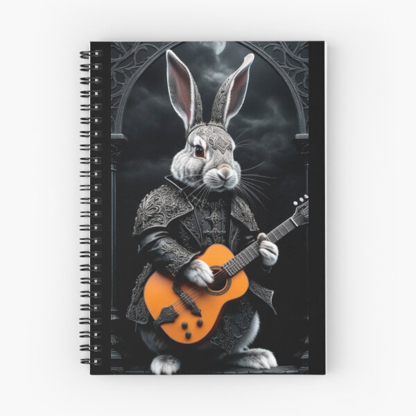 Item preview, A goth rabbit with a guitar designed and sold by Sopilka.