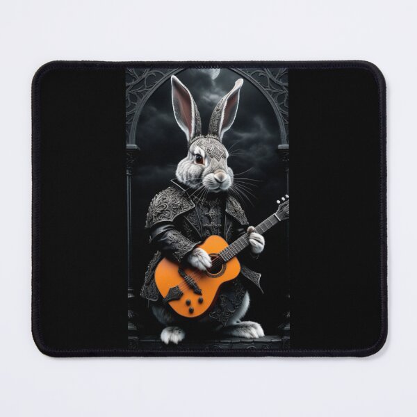 Item preview, A goth rabbit with a guitar designed and sold by Sopilka.