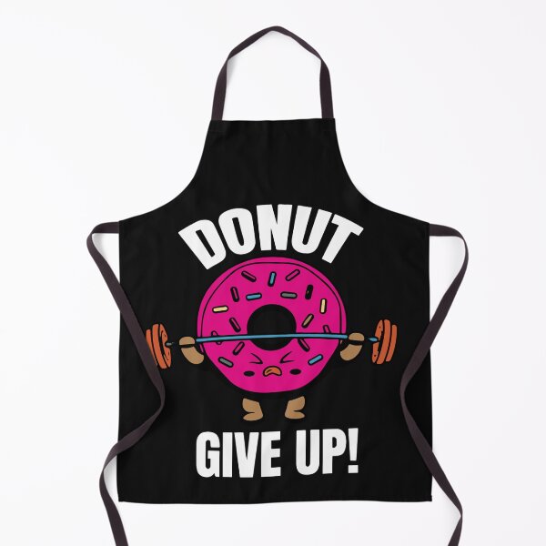 Item preview, Funny Donut Give Up Inspirational Workout Donut designed and sold by Pitchou07.