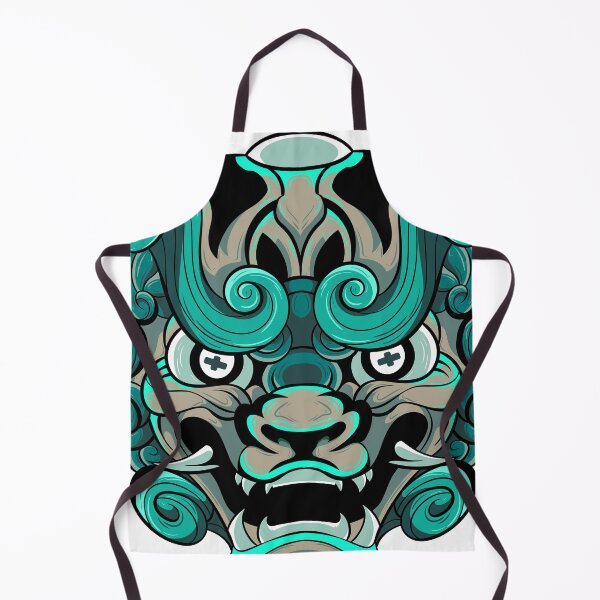 Item preview, The Furious Japanese Lion 2 - Komainu Vector art illustration designed and sold by Yahia-arts.