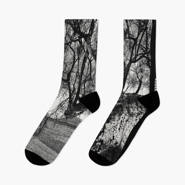 Item preview, Black and white photograph, Tree on the beach designed and sold by IdoFriedmanArt.