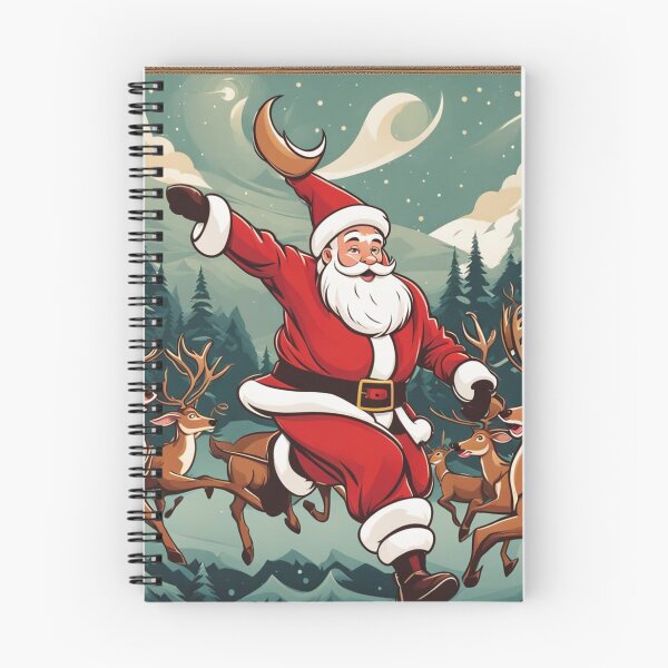 Item preview, Santa and Reindeers Celebrating the Day designed and sold by Owl-o-the-wisp.