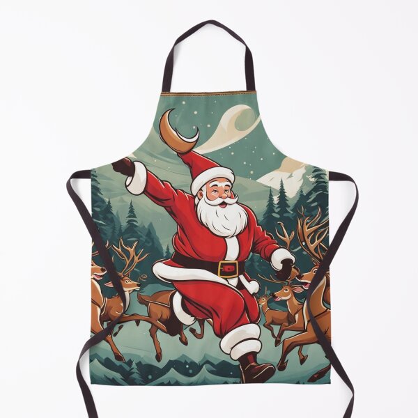 Item preview, Santa and Reindeers Celebrating the Day designed and sold by Owl-o-the-wisp.