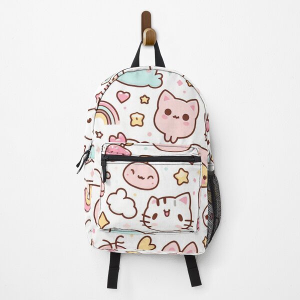 Item preview, Pattern with kawaii motifs, in pastel tones designed and sold by Glowy Mind.