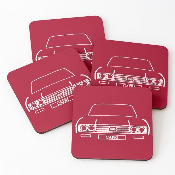Item preview, Line Drawn Ford Capri (red) designed and sold by KLloydPhotos.