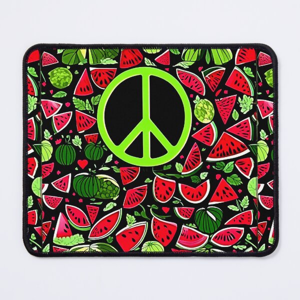 Item preview, Subtle -  Peace and Watermelon: Ceasefire Art Calls for Peace in Gaza #Ceasefire #Gaza designed and sold by Earth Nature Creations.