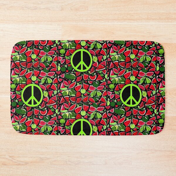 Item preview, Subtle -  Peace and Watermelon: Ceasefire Art Calls for Peace in Gaza #Ceasefire #Gaza designed and sold by Earth Nature Creations.