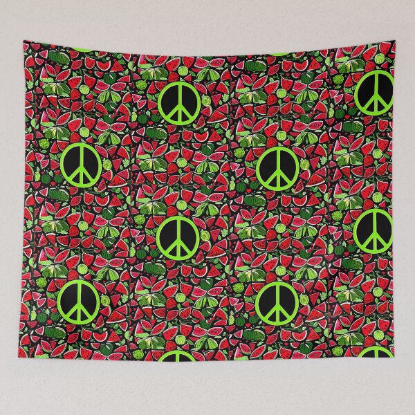 Item preview, Subtle -  Peace and Watermelon: Ceasefire Art Calls for Peace in Gaza #Ceasefire #Gaza designed and sold by Earth Nature Creations.