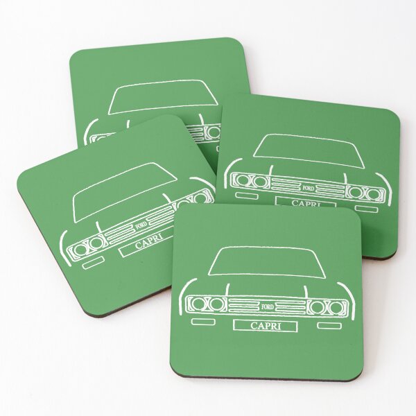 Item preview, Line Drawn Ford Capri (green) designed and sold by KLloydPhotos.