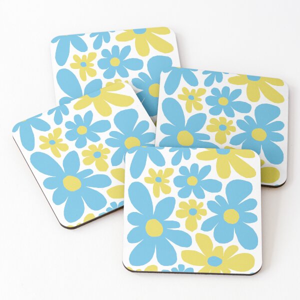 Item preview, Light blue and yellow paper flowers designed and sold by delostantos.