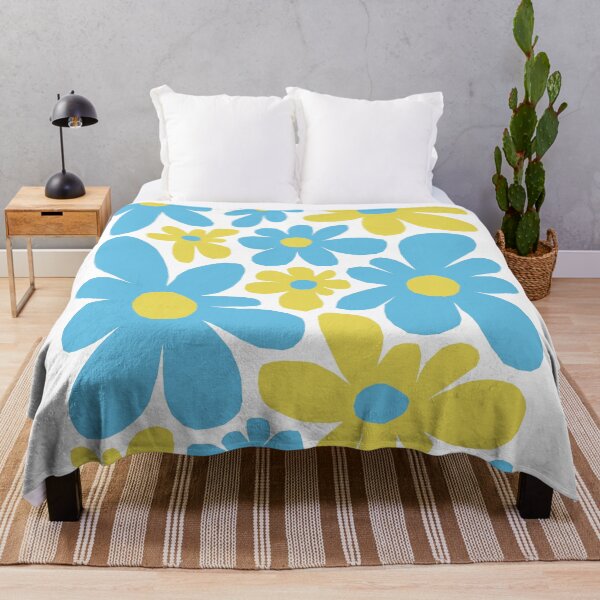 Item preview, Light blue and yellow paper flowers designed and sold by delostantos.
