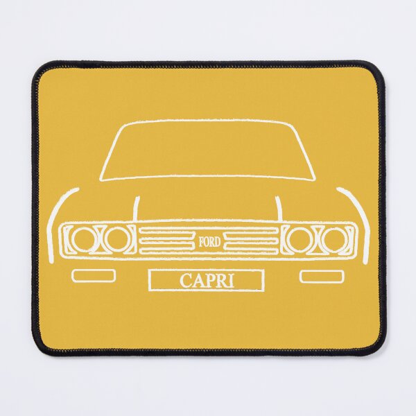 Item preview, Line Drawn Ford Capri (yellow) designed and sold by KLloydPhotos.