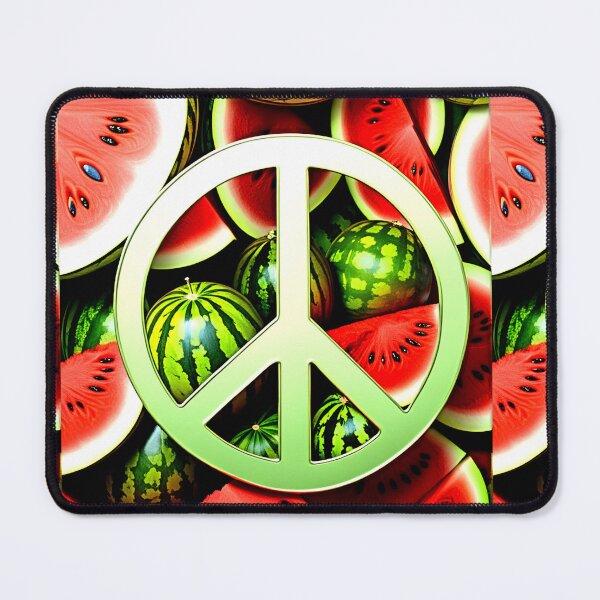 Item preview, Peace and Watermelon: Ceasefire Art Calls for Peace in Gaza #Ceasefire #Gaza designed and sold by Earth Nature Creations.