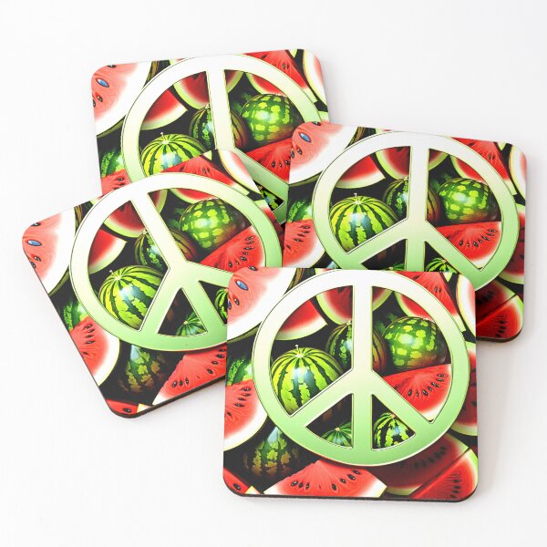 Item preview, Peace and Watermelon: Ceasefire Art Calls for Peace in Gaza #Ceasefire #Gaza designed and sold by Earth Nature Creations.