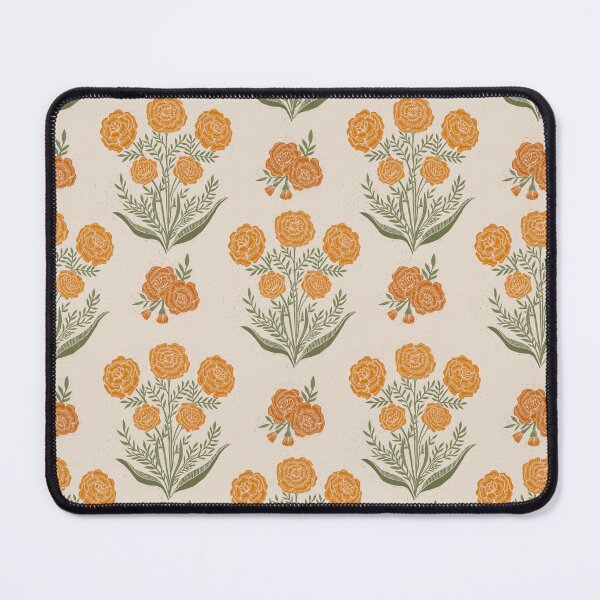 Item preview, Marigold Block Print designed and sold by latheandquill.