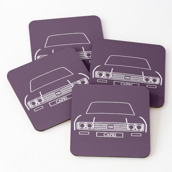 Item preview, Line Drawn Ford Capri (purple) designed and sold by KLloydPhotos.