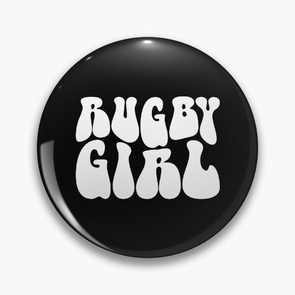 Item preview, Rugby Girl Text Monochrome Black designed and sold by Meepuruproject.